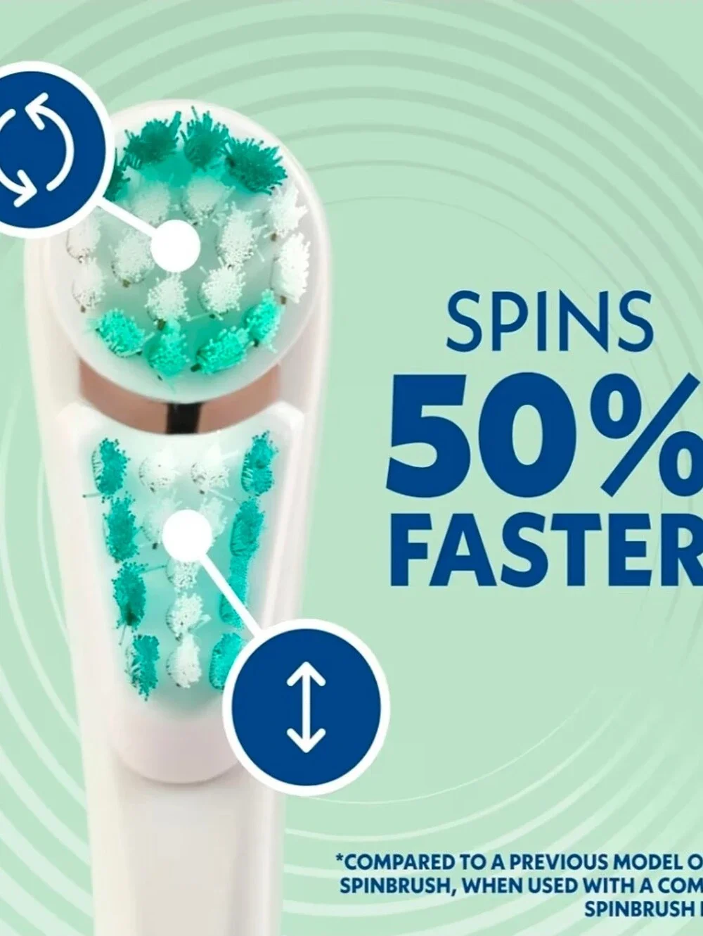 🚨5/$25Spinbrush New Pro Clean Replacement Toothbrush Heads - Soft Bristles
